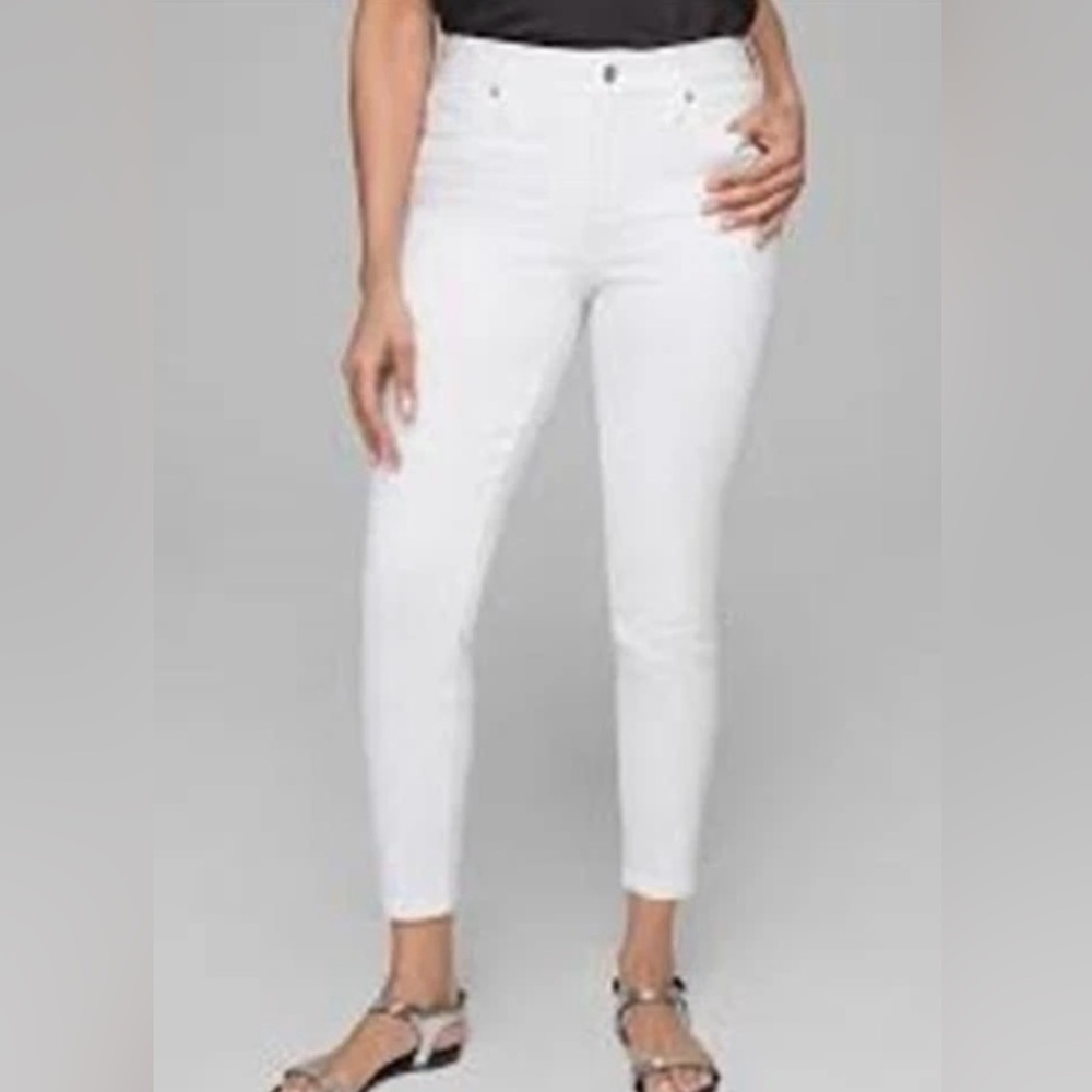 Soma Slimming 5 Pocket Denim Jeans White Size Medium